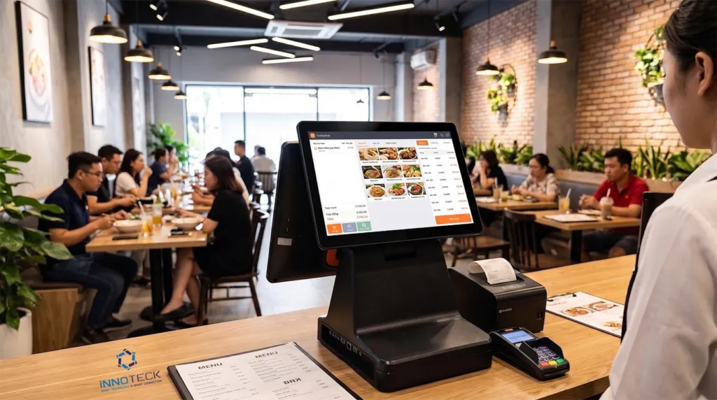 Máy Pos Android cho quán ăn nhà hàng chuỗi-2